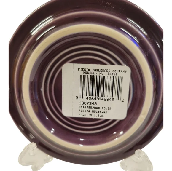 Fiesta 4 3/8 Inch Coaster and Mug Cover MULBERRY - Picture 2 of 2